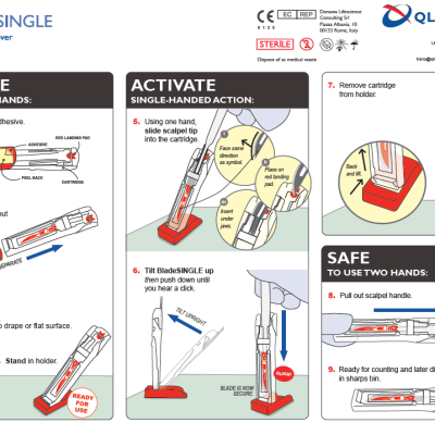 How To Use BladeSINGLE Sterile Scalpel Blade Remover | Qlicksmart ...